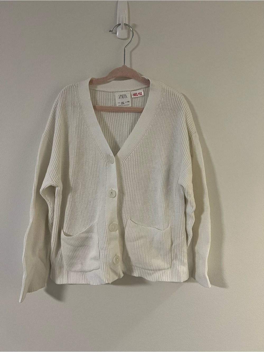 Zara White Cardigan